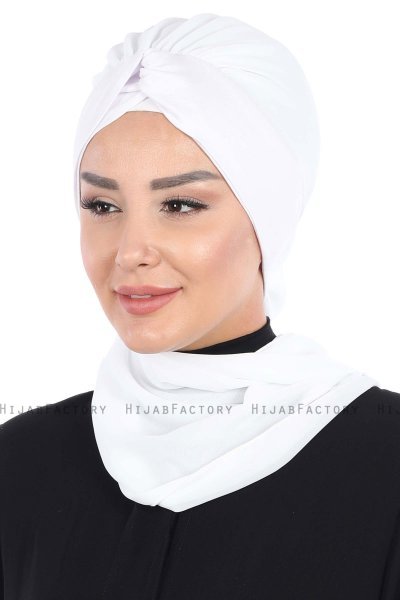 Gill - Weiß & Weiß Praktisch Hijab