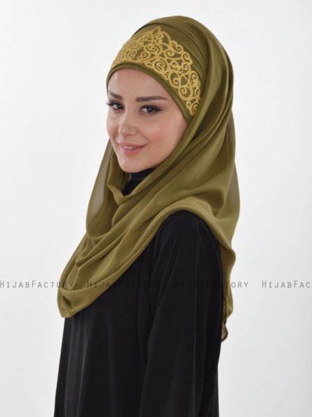 Gina Khaki Praktisk Hijab Ayse Turban 324103c