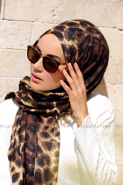 Gizala - Leopard Gemustertes Hijab - Sal Evi