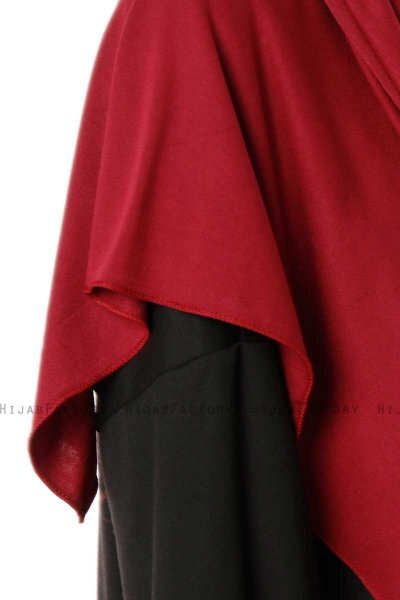 Hande - Bordeaux Baumwolle Hijab - Gülsoy