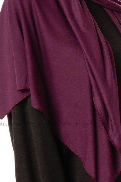 Hande - Pflaume Baumwolle Hijab - Gülsoy
