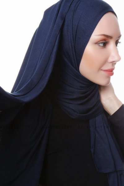 Hanfendy - Navy Blau Praktisch Fertig Hijab