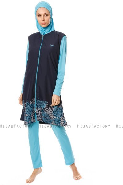 Hatice - Dunkel Navy Blau Burkini - Seamay