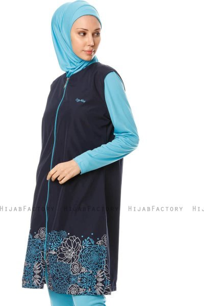 Hatice - Dunkel Navy Blau Burkini - Seamay