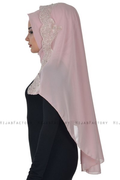 Helena - Altrosa Praktisch Hijab - Ayse Turban