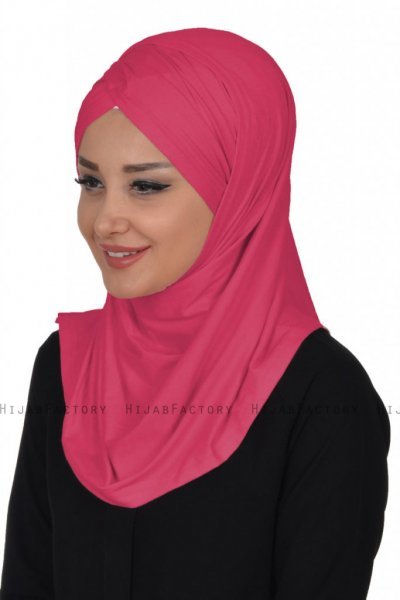 Hilda - Fuchsie Baumwolle Hijab