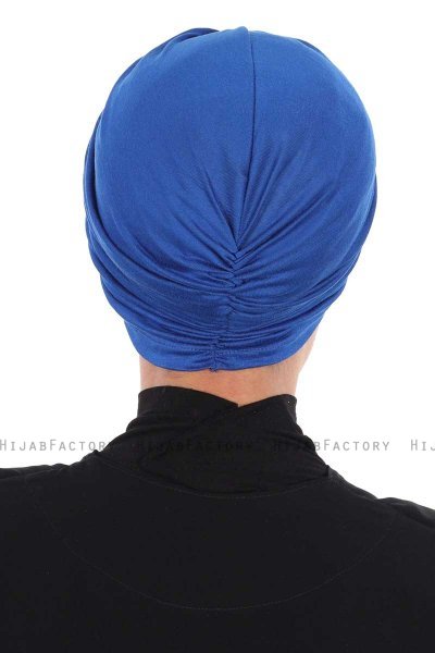 Jill - Blau Baumwolle Turban - Ayse Turban