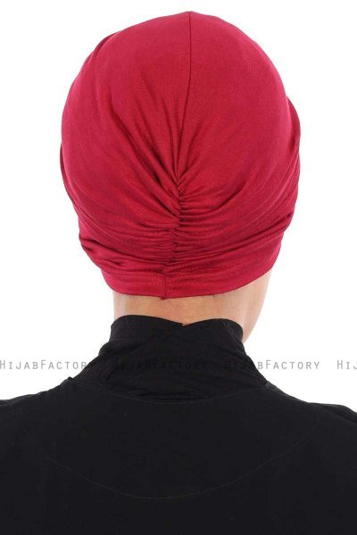 Jill - Bordeaux Baumwolle Turban - Ayse Turban