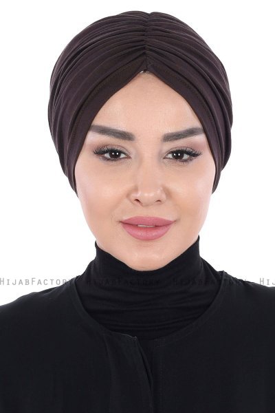 Jill - Braun Baumwolle Turban - Ayse Turban