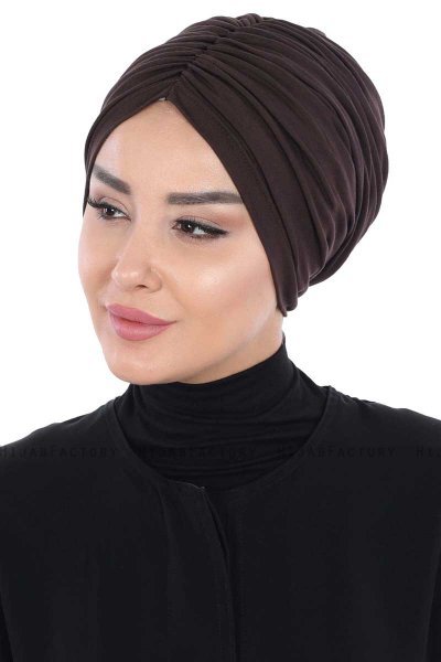Jill - Braun Baumwolle Turban - Ayse Turban