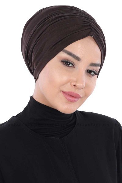 Jill - Braun Baumwolle Turban - Ayse Turban