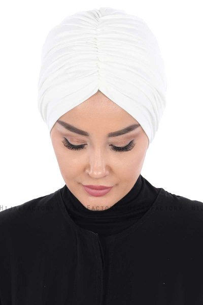 Jill - Creme Baumwolle Turban - Ayse Turban