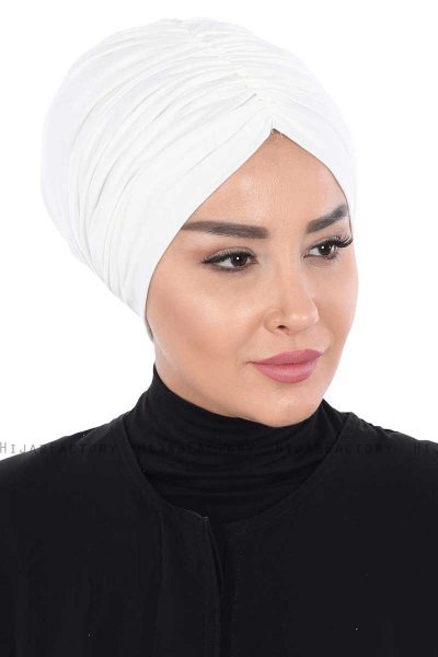 Jill - Creme Baumwolle Turban - Ayse Turban