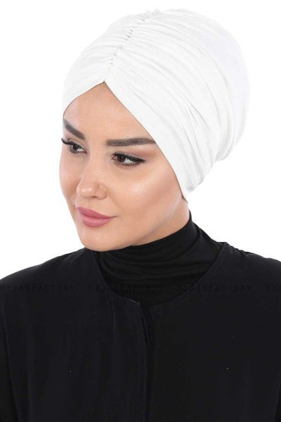 Jill - Creme Baumwolle Turban - Ayse Turban
