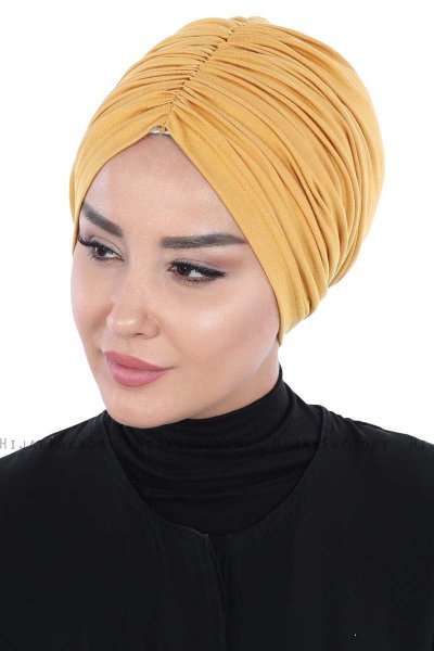 Jill - Senf Baumwolle Turban - Ayse Turban