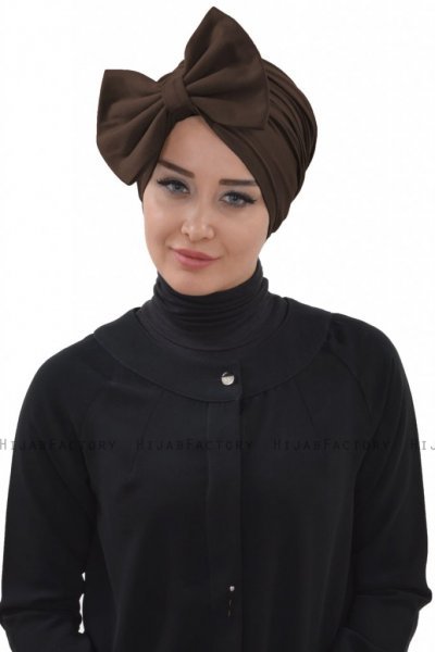 Julia - Braun Baumwolle Turban - Ayse Turban
