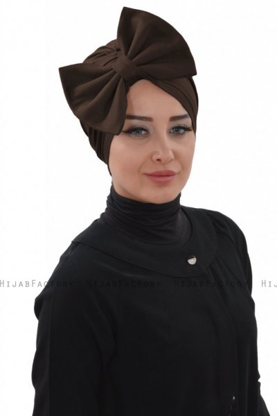 Julia - Braun Baumwolle Turban - Ayse Turban