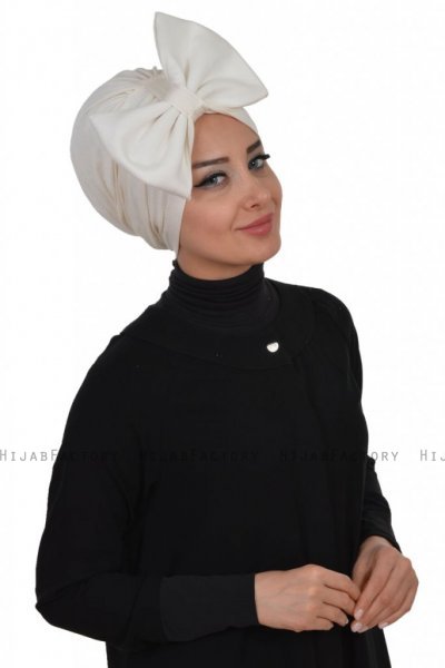 Julia - Creme Baumwolle Turban - Ayse Turban