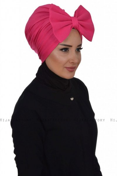 Julia - Fuchsie Baumwolle Turban - Ayse Turban