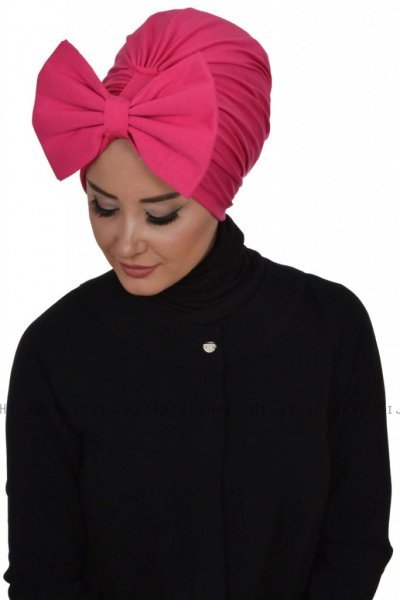Julia - Fuchsie Baumwolle Turban - Ayse Turban