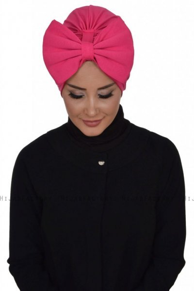 Julia - Fuchsie Baumwolle Turban - Ayse Turban