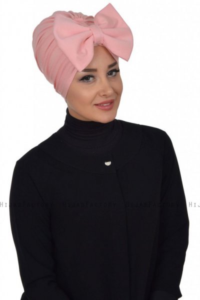 Julia - Altrosa Baumwolle Turban - Ayse Turban