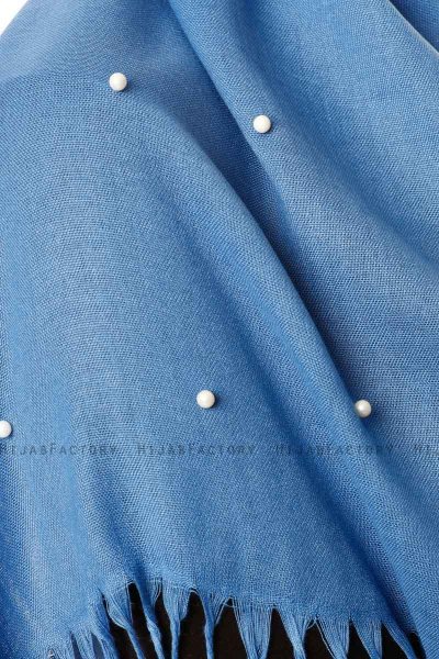 Kadri - Blau Hijab Mit Perlen - Özsoy