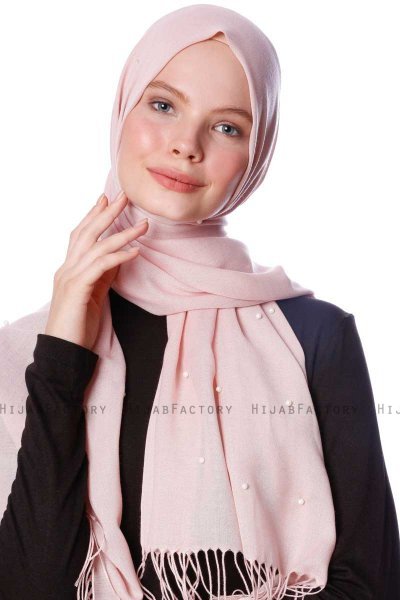 Kadri - Altrosa Hijab Mit Perlen - Özsoy