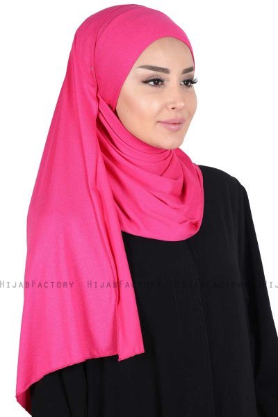Kaisa - Fuchsie Baumwolle Praktisch Hijab