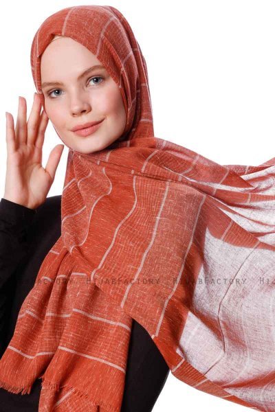Kiral - Ziegelrot Hijab - Özsoy