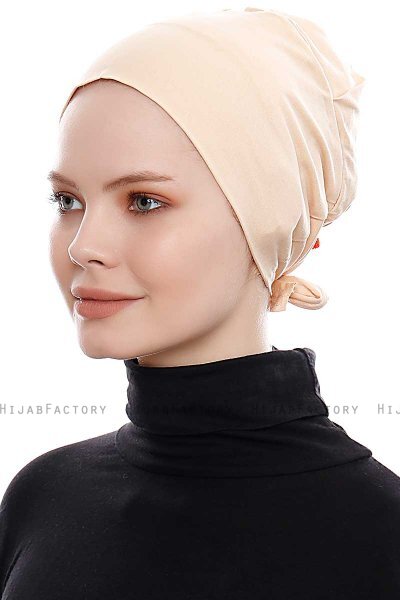 Kiraz - Beige Baumwolle XXL Untertuch - Ecardin