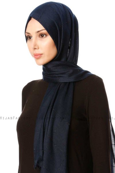 Kutlay - Navy Blau Hijab - Özsoy