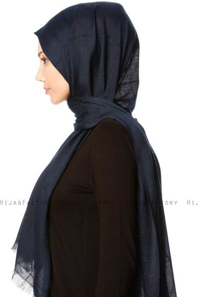 Kutlay - Navy Blau Hijab - Özsoy