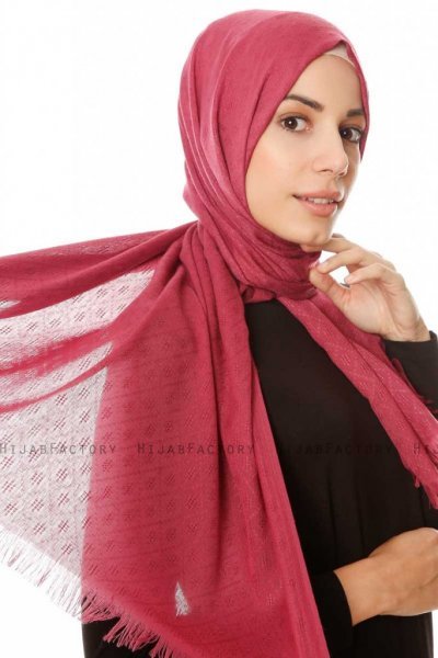 Lalam - Dunkles Fuchsia Hijab - Özsoy