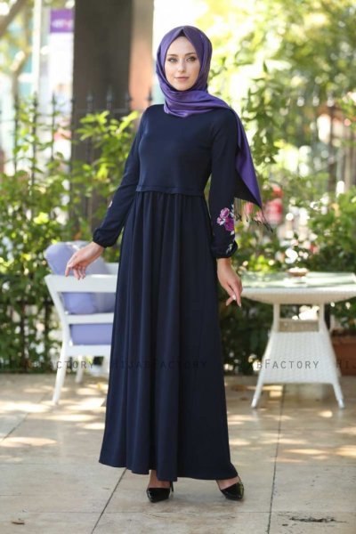 Lexie - Navy Blau Kleid - Insirah