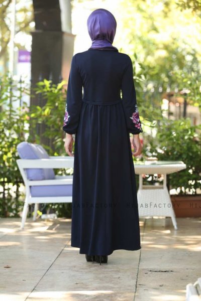 Lexie - Navy Blau Kleid - Insirah
