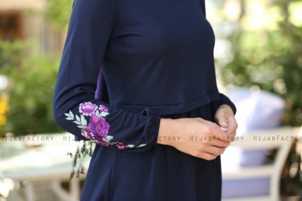 Lexie - Navy Blau Kleid - Insirah