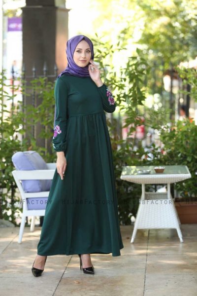 Lexie - Dunkelgrün Kleid - Insirah