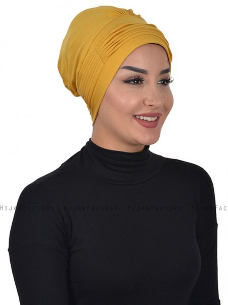 Linda Senapsgul Bomull Turban Ayse Turban 321914-3