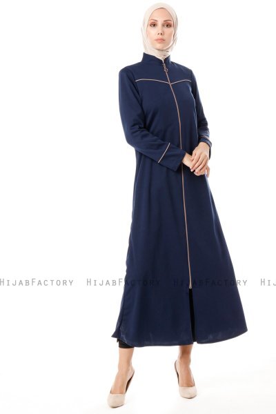 Lylah - Navy Blau Abaya - Miss Cazibe