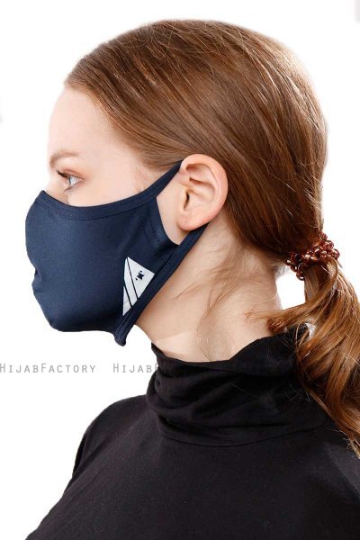 Asli - Navy Blau Sport Gesichtsmaske / Gesichtsbedeckung