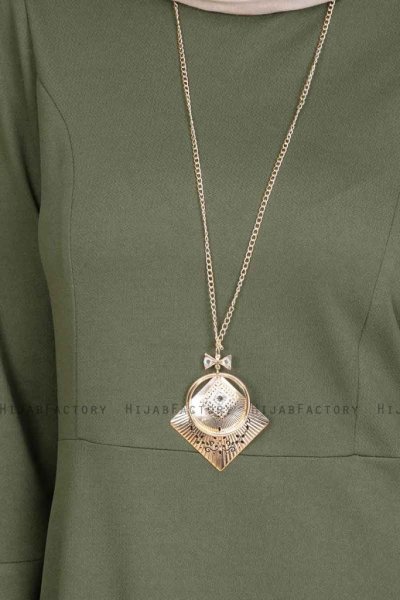 Maryam Khaki Dress Miss Halima 280271e