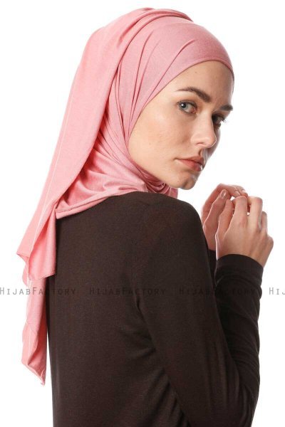 Melek - Dunkelrosa Premium Jersey Hijab - Ecardin