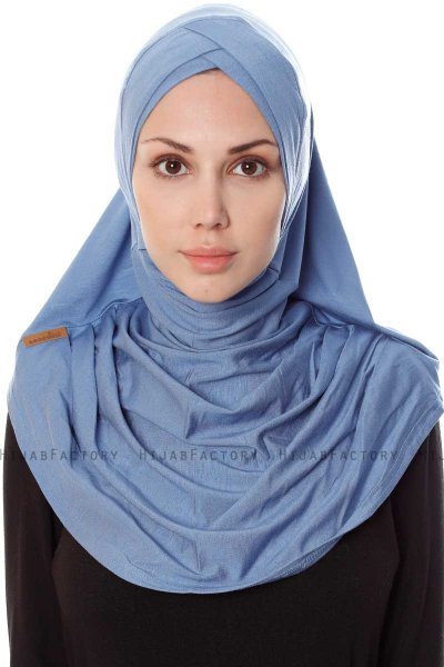 Mia - Indigo One-Piece Al Amira Hijab - Ecardin
