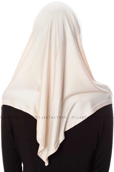 Mia - Leichte Beige One-Piece Al Amira Hijab - Ecardin
