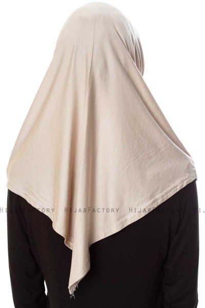 Mia - Helltaupe One-Piece Al Amira Hijab - Ecardin