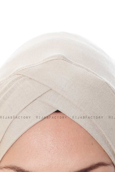 Mia - Helltaupe One-Piece Al Amira Hijab - Ecardin