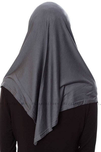 Mia - Dunkelgrau One-Piece Al Amira Hijab - Ecardin