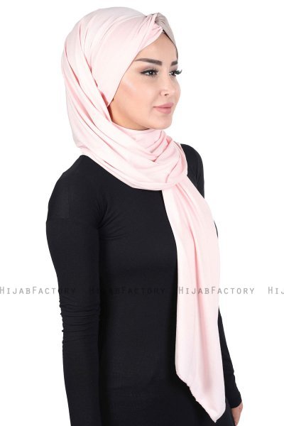 Mikaela - Altrosa & Taupe Baumwolle Praktisch Hijab