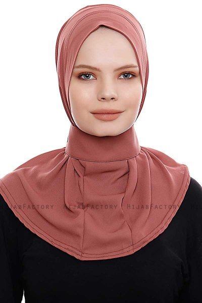Narin - Clay Praktisch Fertig Crepe Hijab